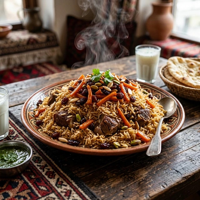 Authentic Afghan Kabuli Pulao - Temoryan Restaurant Signature Dish